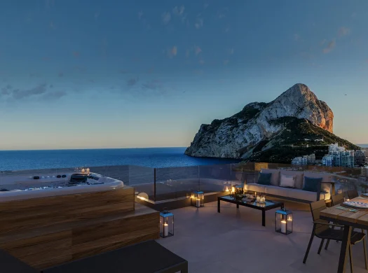 Homepage 2 New building apartaments with 1, 2 or 3 bed and penthouses in first line Calpe, playa La Fossa