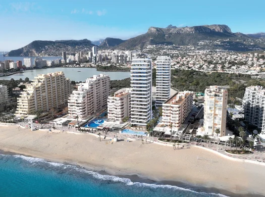 Homepage 1 New building apartaments with 1, 2 or 3 bed and penthouses in first line Calpe, playa La Fossa